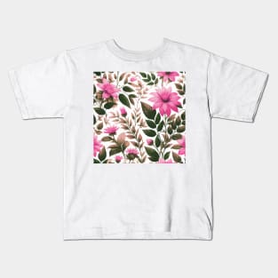 Pink Flower Kids T-Shirt